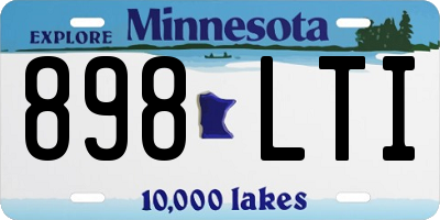 MN license plate 898LTI