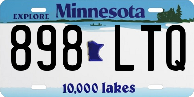 MN license plate 898LTQ