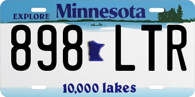 MN license plate 898LTR