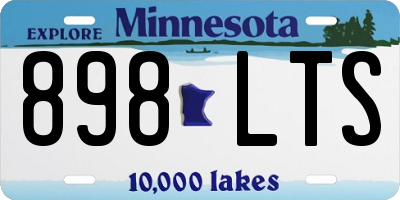 MN license plate 898LTS