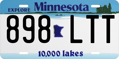 MN license plate 898LTT