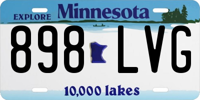 MN license plate 898LVG