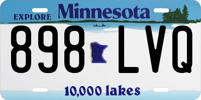 MN license plate 898LVQ