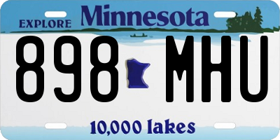 MN license plate 898MHU
