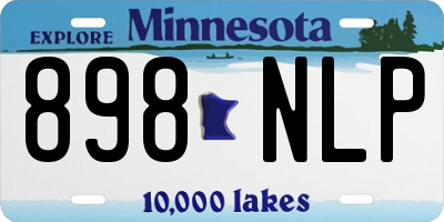 MN license plate 898NLP