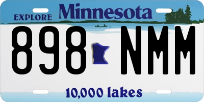 MN license plate 898NMM