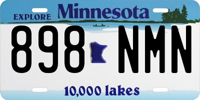 MN license plate 898NMN