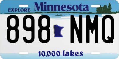 MN license plate 898NMQ