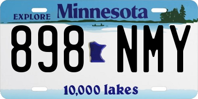 MN license plate 898NMY