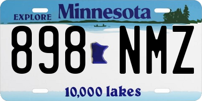 MN license plate 898NMZ