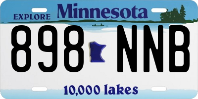 MN license plate 898NNB