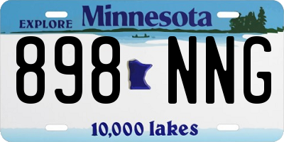 MN license plate 898NNG