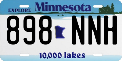 MN license plate 898NNH