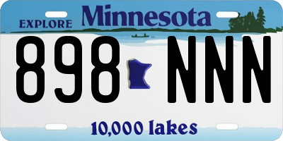 MN license plate 898NNN