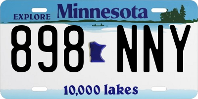MN license plate 898NNY