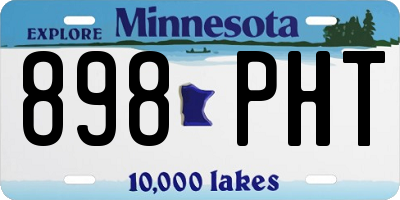 MN license plate 898PHT