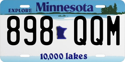 MN license plate 898QQM