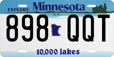 MN license plate 898QQT