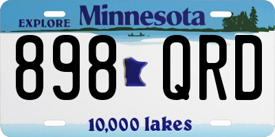 MN license plate 898QRD