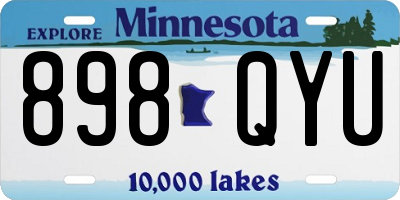 MN license plate 898QYU
