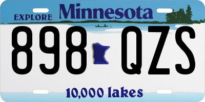 MN license plate 898QZS