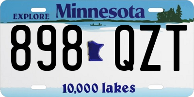 MN license plate 898QZT