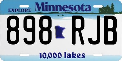 MN license plate 898RJB