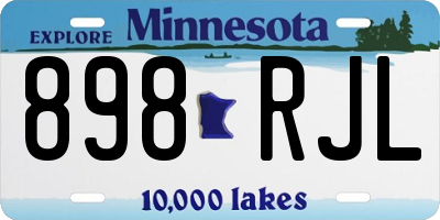 MN license plate 898RJL
