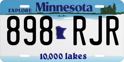 MN license plate 898RJR
