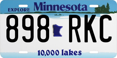 MN license plate 898RKC