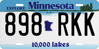 MN license plate 898RKK