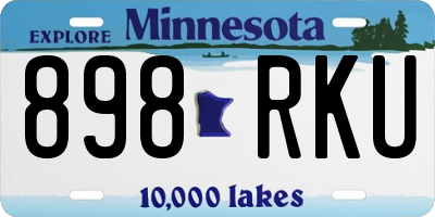 MN license plate 898RKU