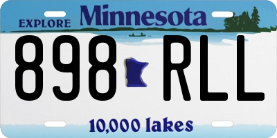 MN license plate 898RLL