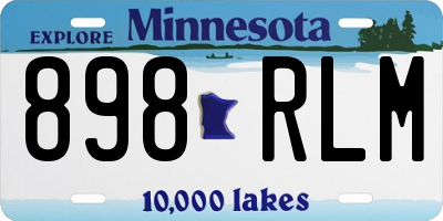 MN license plate 898RLM