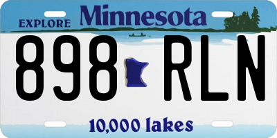 MN license plate 898RLN