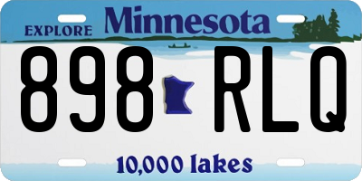 MN license plate 898RLQ