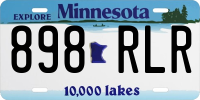 MN license plate 898RLR