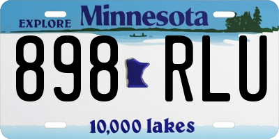 MN license plate 898RLU