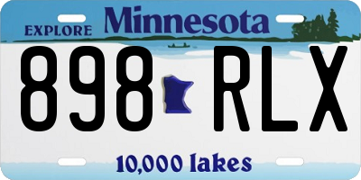 MN license plate 898RLX