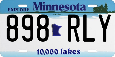 MN license plate 898RLY