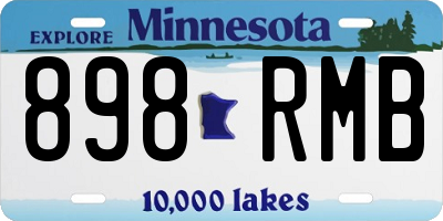 MN license plate 898RMB