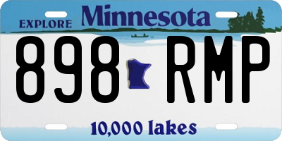 MN license plate 898RMP