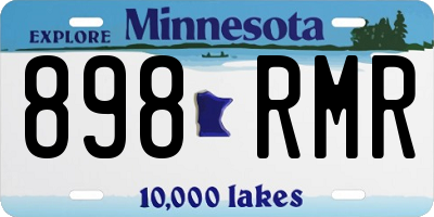 MN license plate 898RMR