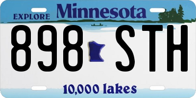 MN license plate 898STH