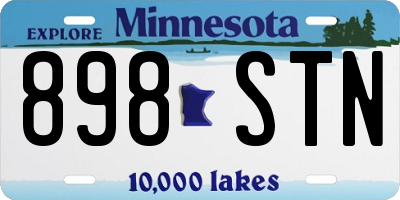 MN license plate 898STN