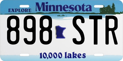 MN license plate 898STR