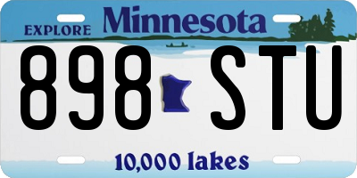 MN license plate 898STU