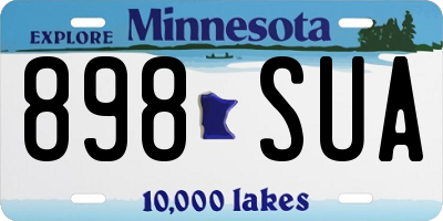 MN license plate 898SUA