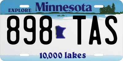 MN license plate 898TAS