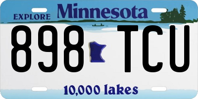 MN license plate 898TCU